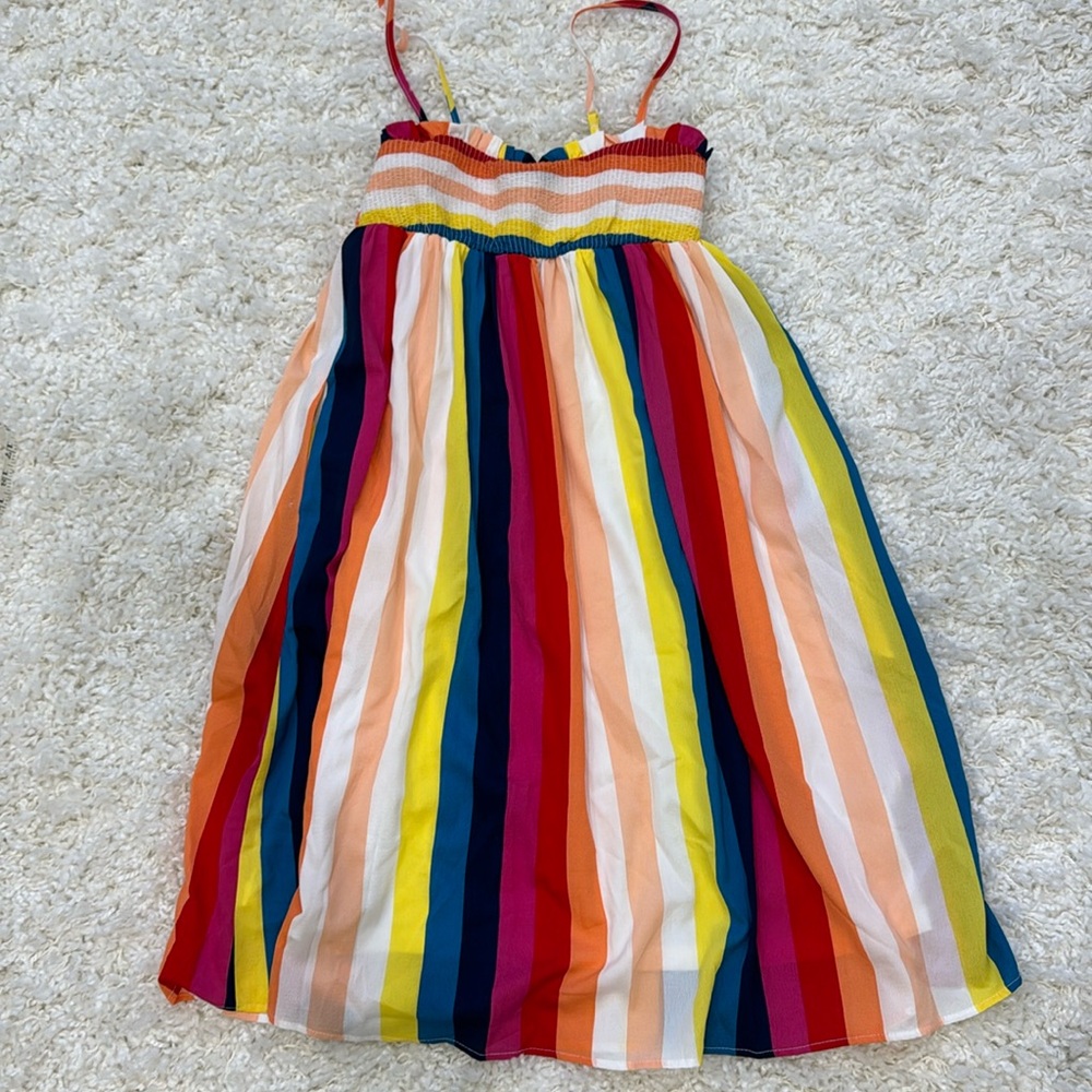 Stripe spaghetti strap dress